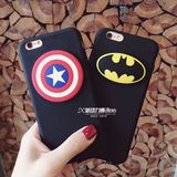 蝙蝠侠美国队长iphone6s手机壳卡通情侣苹果6plus硅胶保护套超薄