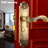 顶固9837系列 卧室豪华欧式门锁三件套装 室内门锁合页门吸
