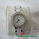 美国正品现货 DKNY NY8139 银饰白色镶钻 陶瓷表 女式 手表