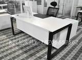 新款西安办公家具钢架经理桌电脑桌主管桌现代老板桌单人桌直销
