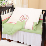 龙之涵婴儿床上用品全棉宝宝床新生儿床纯棉床单床褥床围优质被芯