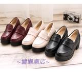 新款日本万用学生鞋雪松jk制服鞋棕日系学院风cos高跟特价表演鞋
