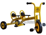 厂家直销儿童双人脚踏三轮车幼儿园专用童车双胞胎童车儿童边三轮
