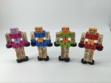 木制变形金刚玩具百变机器汽车人儿童益智动手玩具儿童拆装机器人