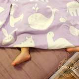 婴儿小被子毯子宝宝盖毯纯棉毛毯礼盒新生儿春秋夏季空调床上用品