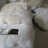 澳洲纯羊毛沙发垫定做欧式真皮沙发坐垫冬飘窗台垫整张羊皮毛一体