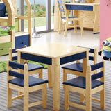 儿童桌实木松木方桌餐桌椅子凳子小孩饭桌宜家特价幼儿园桌床组合