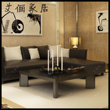 客厅现代黑色哑光烤漆整装茶几定做会客室时尚创意边几角几Y661