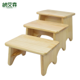 纳艾森 小凳子客厅实木小板凳儿童矮凳垫脚 木头櫈子创意小方凳