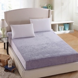 加厚保暖纯色法莱绒床笠单件珊瑚绒席梦思保护垫床套床单床垫套罩