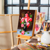 数字油画花卉玫瑰静物diy风景儿童客厅卧室玄关创意装饰画多款
