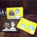 韩国ulzzang信封包可爱卡通童趣个性学生日系女斜挎包单肩韩版pu