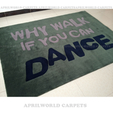 个性定制新款DANCE现代客厅门厅地毯电脑椅毯卧室床边毯门垫加厚