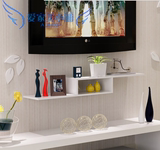 包邮  隔板电视机顶盒架L型创意现代简约电视柜墙上置物架壁挂架