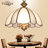 福瑞达全铜吊灯 地中海餐厅卧室过道吊灯 复古简约创意铜灯T16