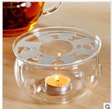 包邮创意玻璃茶具通用茶壶水杯子加热保温底座茶座蜡烛炉器加厚