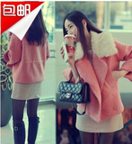 2015秋冬女装新款韩版小香风毛呢外套女短款羊毛妮子呢子大衣显瘦