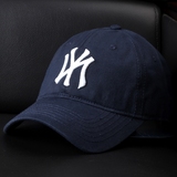 NY棒球帽男女韩版鸭舌帽 青少年情侣MLB嘻哈帽夏季出游休闲帽