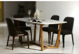 poliform 意大利优雅天然大理石实木餐台  北欧精致经典餐桌 原创
