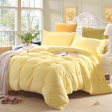 美梦水星家纺四件套珊瑚绒1.8m法莱绒2.0床单被套纯色加厚保暖