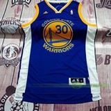 国外代购 NBA球衣 正品勇士队30号史蒂芬库里Curry篮球服蓝色背心