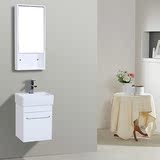 小户型浴室柜PVC浴室柜台上盆现代简约洗手盆挂墙台盆柜整体迷你