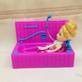 芭比娃娃屋套餐礼品塑料配件用具家具[小娃娃专用浴池]女孩玩具