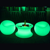 厂家直销LED发光酒吧凳桌椅中号茶几桌酒店led发光家具沙发吧台椅