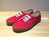 VANS AUTHENTIC 红色 生胶 低帮滑板鞋男鞋女鞋休闲鞋 夏季正品