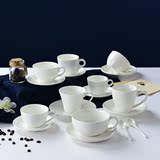 包邮陶瓷浓缩咖啡杯碟茶杯印制字订制卡布奇诺杯创意定制logo配勺