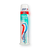 许诺言英国Aquafresh按压直立式三色牙膏100ml薄荷清新去口气除菌