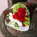 上海鲜花速递玫瑰花束高端欧式全国同城配送6.19父亲节礼物南京杭