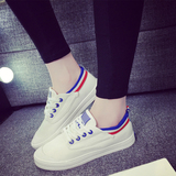 夏韩版女鞋明星款小白鞋平跟休闲鞋平底帆布鞋低帮学生鞋女生板鞋