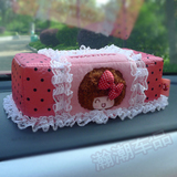 摩丝娃娃汽车车内用品纸巾盒套子车载可爱卡通个性创意车上抽纸盒