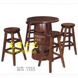AJ-05高酒桶桌 酒吧台红酒架酒吧桌椅酒吧桌椅实木酒吧凳欧式酒柜