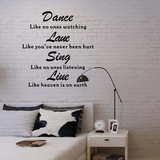 英文字母墙贴可移除防水个性贴纸卧室客厅装饰pvc墙贴纸壁贴壁纸