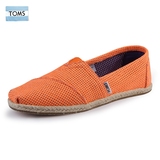TOMS夏季女款镂空透气帆布鞋休闲鞋低帮平底单鞋女鞋W-57包邮