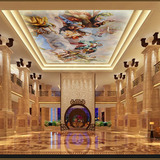 宗教欧式大型油画圆形方形吊顶天花板壁画壁纸酒店酒吧KTV墙纸