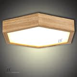 【灯的艺术与设计】 LED简约现代客厅卧室书房阳台实木吊灯吸顶灯