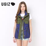 UGIZ韩国女装夏季时尚休闲马夹修身显瘦工装外套UBEW501A专柜正品