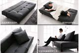 简约现代小户型皮艺沙发组合宜家实木腿组装多功能折叠双人沙发床