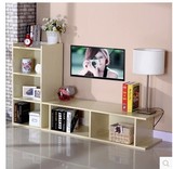 宜家简白色柜伸缩简约现代时尚地柜环保家具木质客厅柜组合电视柜