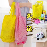 动物折叠购物袋创意可爱环保购物袋包包饰品超大号可手提买二送一