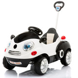 宝宝汽车孩智堡新款儿童电动车遥控四轮可坐推杆摇摆卡通小孩玩具