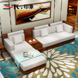 三木印象槟榔色家具沙发东南亚风格家具新中式实木水曲柳实木沙发