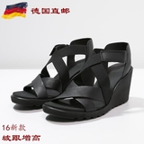 德国正品代购 ECCO爱步女凉鞋女鞋坡跟高跟厚底增高249623 249603