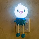 创意小夜灯光控插电led婴儿童房宝宝喂奶床头灯壁夜光自动感应灯