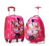 新款米奇拉杆行李拖箱迪士尼儿童16寸可爱旅行箱卡通学生书包男女