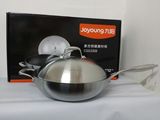 Joyoung/九阳CGG3208炒锅电磁炉燃气通用钻晶全不锈钢锅传统加厚