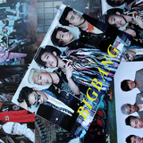 韩国明星海报 BIGBANG组合 压纹海报 8张一套 明星周边批发满包邮